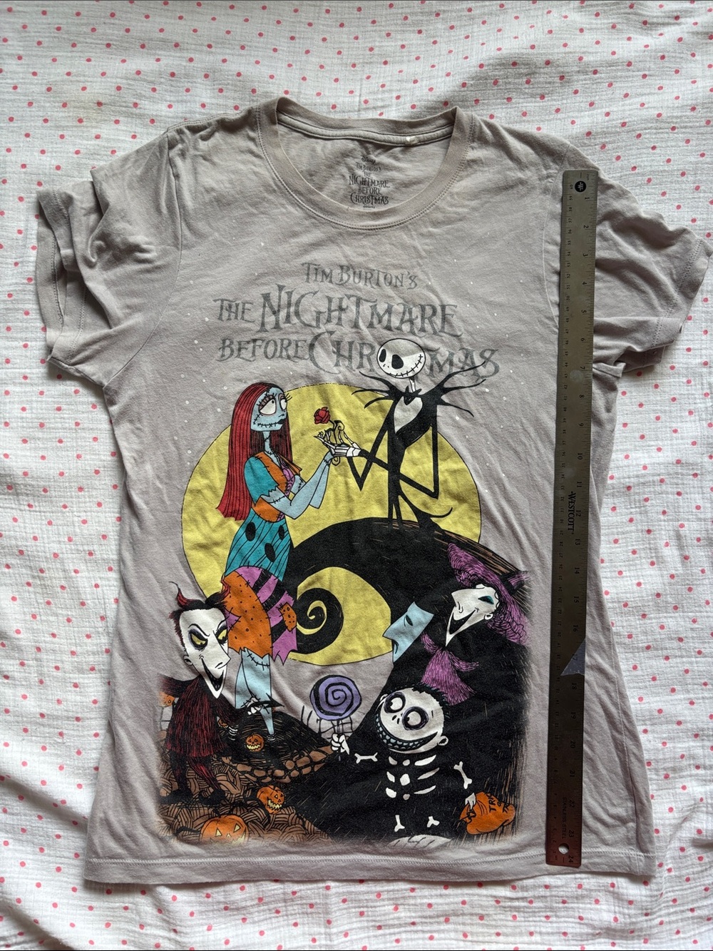 The Nightmare Before Christmas Kids Tee - Light Gray